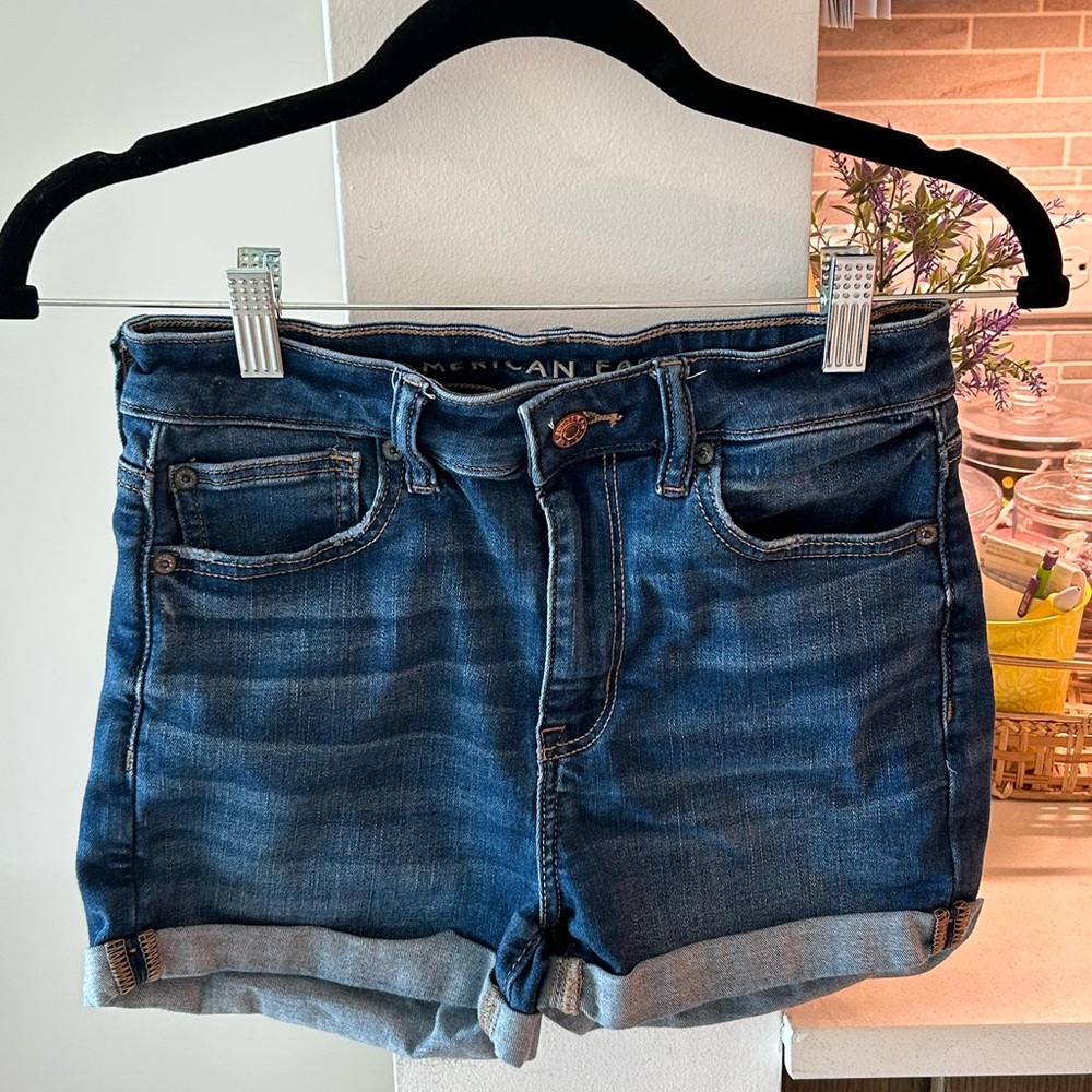 American Eagle Outfitters Dark Blue Jean Shorts